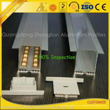 6063-T5 Anodized Aluminium Profile for LED Strips